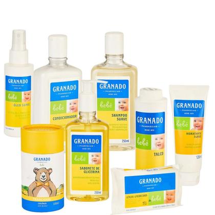 Imagem de Kit Granado Bebê Hora Do Banho 8 Peças Com Sabonete Liquido