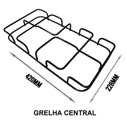 Imagem de Kit grelha trempe para fogão brastemp 5 bocas - bfs5
