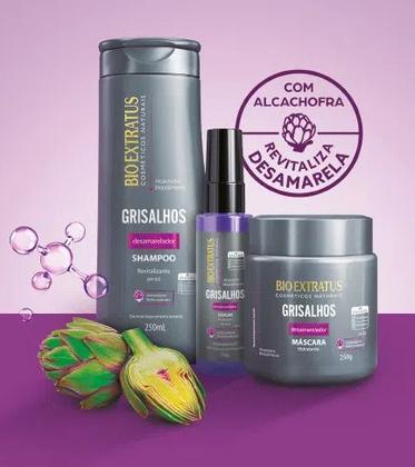 Imagem de Kit Grisalhos Bio Extratus Brilho Prateado Vegano 3 Produtos