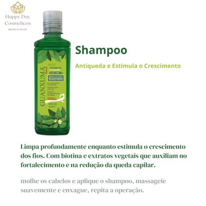 Imagem de Kit Guanxuma Shampoo e Condicionador + Tônico Capilar Sem Parabenos -  Antiqueda e Crescimento