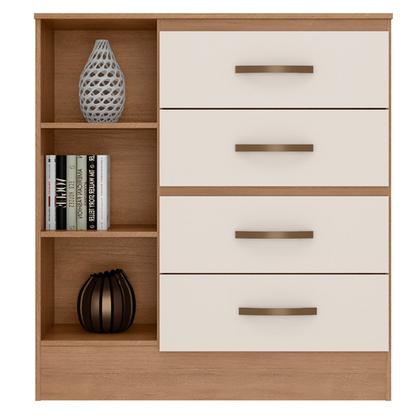 Imagem de Kit Guarda-Roupa Casal 6 Portas e Cômoda Sapateira 1 Porta Lisa