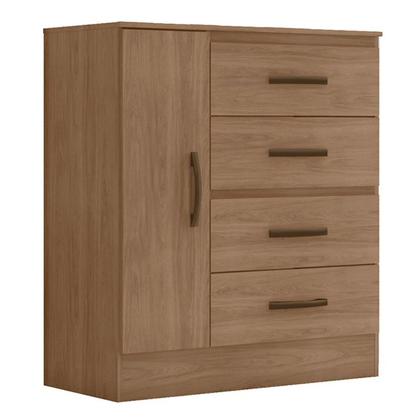 Imagem de Kit Guarda-Roupa Casal 6 Portas e Cômoda Sapateira 1 Porta Lisa