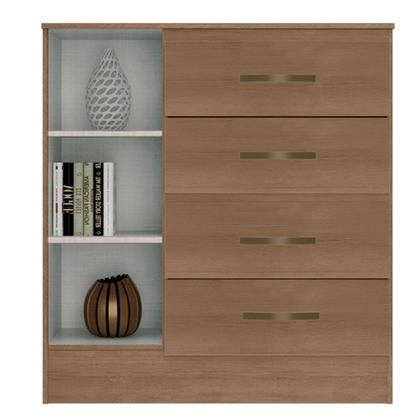 Imagem de Kit Guarda-Roupa Casal 6 Portas e Cômoda Sapateira 1 Porta Lisa