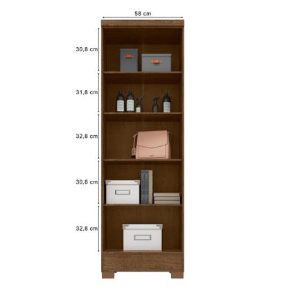 Imagem de Kit Guarda Roupa Casal Modena 6 Portas 2 Gavetas Com Espelho, Cômoda 5 Gavetas e Multiuso Egito Malbec - Combo Stock