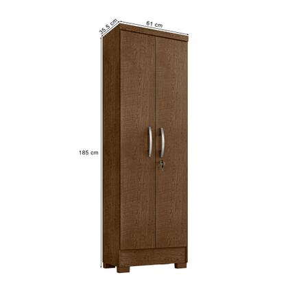 Imagem de Kit Guarda Roupa Casal Modena 6 Portas 2 Gavetas Com Espelho, Cômoda 5 Gavetas e Multiuso Egito Malbec - Combo Stock