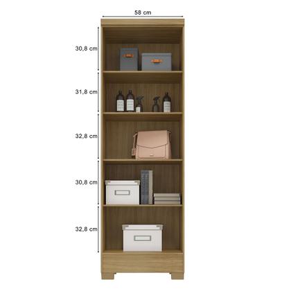 Imagem de Kit Guarda Roupa Casal Porto Belo 6 Portas 2 Gavetas, Cômoda 5 Gavetas Porto Belo e Multiuso Cairo I01 Carvalho Grafite Clique Chique