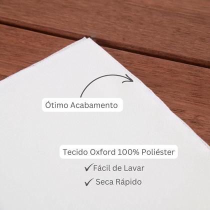 Imagem de Kit Guardanapo de Tecido Palha 35x35cm Oxford 100 Poliéster Resistente para Mesa Posta