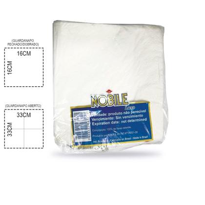 Imagem de Kit guardanapo luxo folha dupla nobile 33x33 branco 5 pacotes