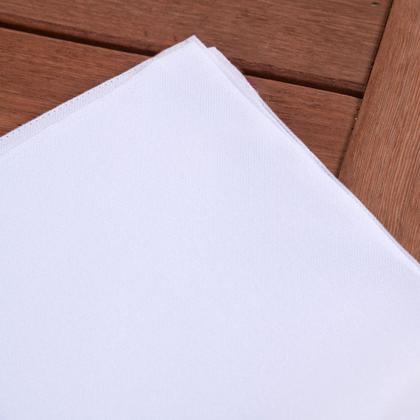 Imagem de Kit Guardanapos Basic 2 Peças 35cm x 35cm 100% Poliéster Tecido Oxford - Branco