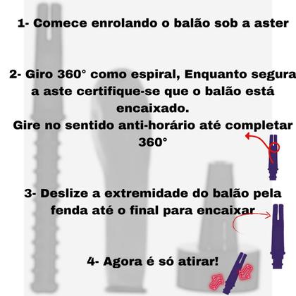 Imagem de Kit Guerrinha diversão water ballon c/ Estilingue + 70 bexigas + Adaptador