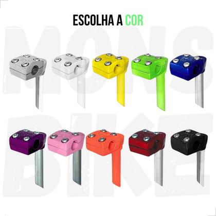 Imagem de Kit Guidão Bike Tipo Poti + Mesinha Suporte + Manoplas Cores