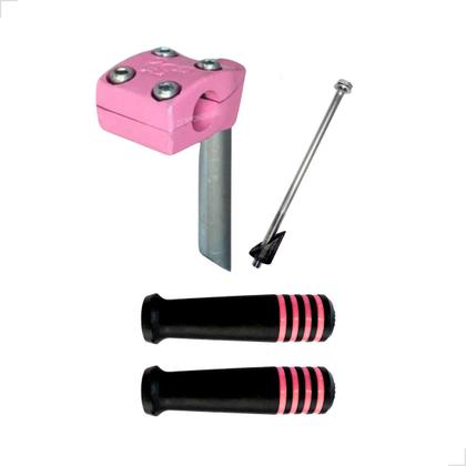 Imagem de Kit Guidão Bike Tipo Poti + Mesinha Suporte + Manoplas Cores