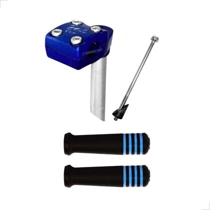 Imagem de Kit Guidão Bike Tipo Poti + Mesinha Suporte + Manoplas Cores