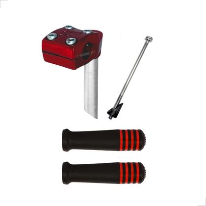 Imagem de Kit Guidão Bike Tipo Poti + Mesinha Suporte + Manoplas Cores