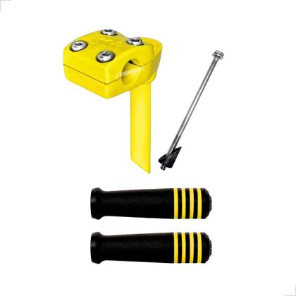Imagem de Kit Guidão Bike Tipo Poti + Mesinha Suporte + Manoplas Cores