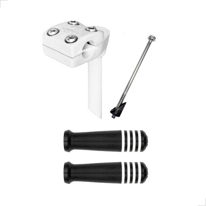 Imagem de Kit Guidão Bike Tipo Poti + Mesinha Suporte + Manoplas Cores