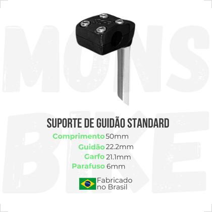 Imagem de Kit Guidão Bike Tipo Poti + Mesinha Suporte + Manoplas Cores