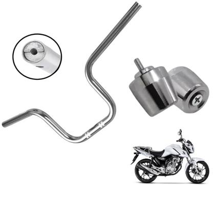 Imagem de kit Guidão Com Peso Pezinho Suporte Moto Cargo 160 150 125 Fan Star Titan PCX CG