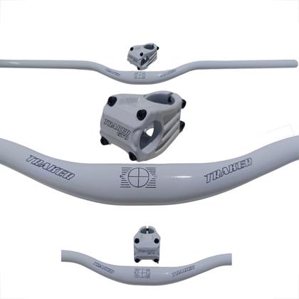 Imagem de kit Guidão Curvo Mesa Compativel Com Freerid Giios Hupi Naja Viking