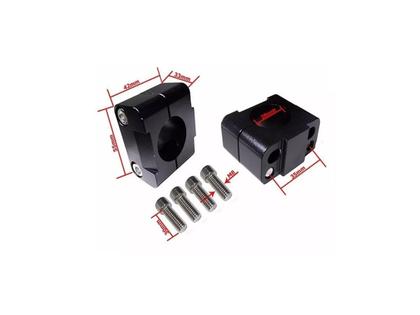 Imagem de Kit Guidão Naked Manopla Fechada Jupiter Retrovisor TM1 Manete Mt07