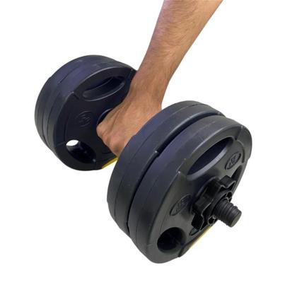 Imagem de Kit Halteres Ajustáveis com Barra Bonafit até 50kg  Musculação em Casa com Anilhas e Barras Reforçadas