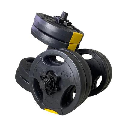 Imagem de Kit Halteres Musculação Ajustável Barra Até 20Kg Bonafit