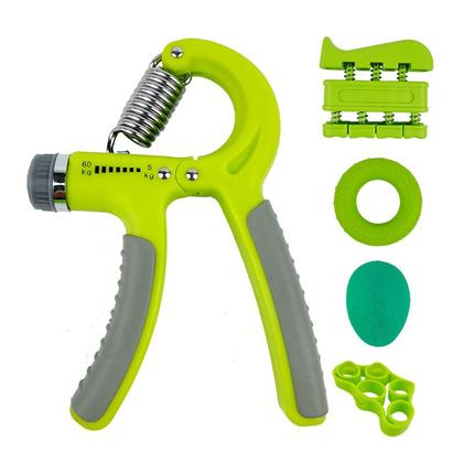 Imagem de Kit Hand Grip exercício Dedos Mãos Punho Fisioterapia 5 Pçs