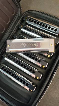 Imagem de Kit Harmônicas Spring (c, D, E, F, G, A Bb) Mais De Uma Prateado