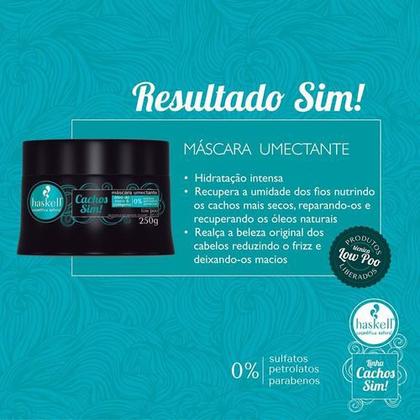 Imagem de Kit Haskell 4 Máscaras Cachos Sim 500g (Ganhe 1 Mini Cronograma)
