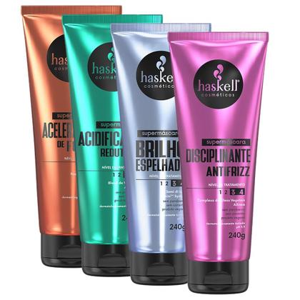 Imagem de Kit Haskell 4 Supermáscaras 240gr