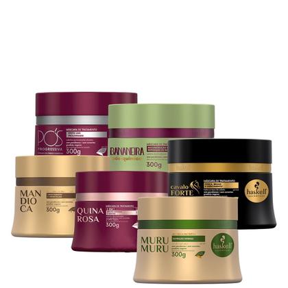 Imagem de Kit Haskell 6 Mascaras Fortalecimento E Hidratação