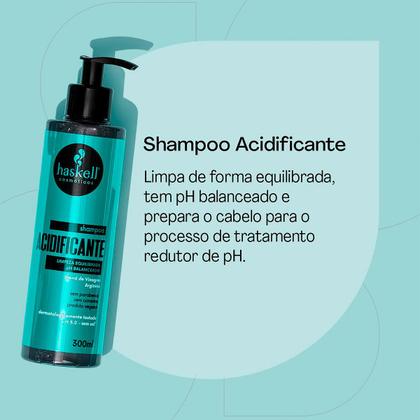 Imagem de Kit Haskell Acidificante Shampoo+Supermáscara+Fluído Reconstrutor (3 produtos)