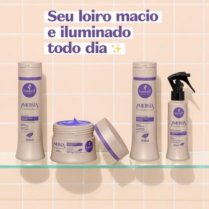 Imagem de Kit Haskell Ametista Desamarelador Shampoo Mascara 300ml