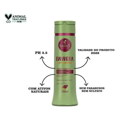 Imagem de Kit Haskell Bananeira 300ml Mimos