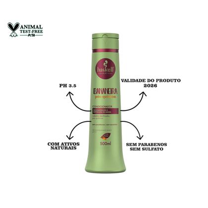 Imagem de Kit Haskell Bananeira 500ml Completo Mimo