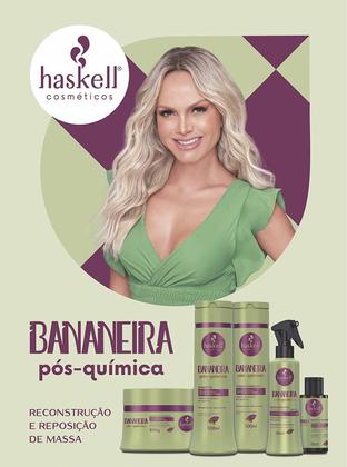 Imagem de Kit Haskell Bananeira Repositor de Massa 300ml +mini máscara