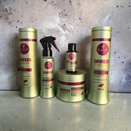 Imagem de Kit Haskell Bananeira Sh Cond Máscara 300ml 5 Itens Completo