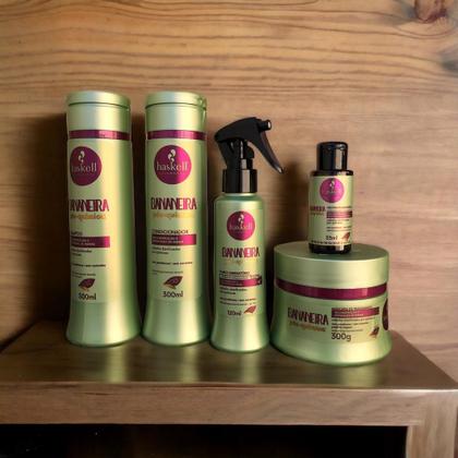 Imagem de Kit Haskell Bananeira Sh Cond Máscara 300ml 5 Itens Completo