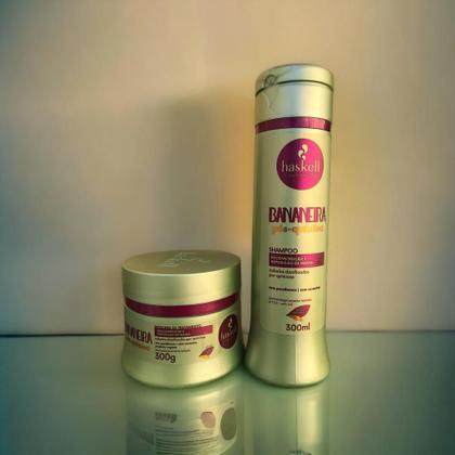 Imagem de Kit Haskell Bananeira Shampoo 300ML + 1 Mascara 300ML