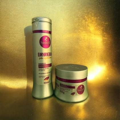 Imagem de Kit Haskell Bananeira Shampoo 300ML + 1 Mascara 300ML