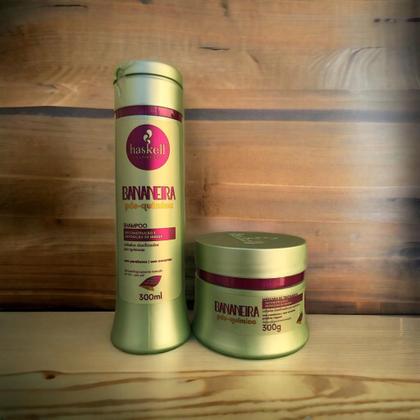 Imagem de Kit Haskell Bananeira Shampoo 300ML + 1 Mascara 300ML