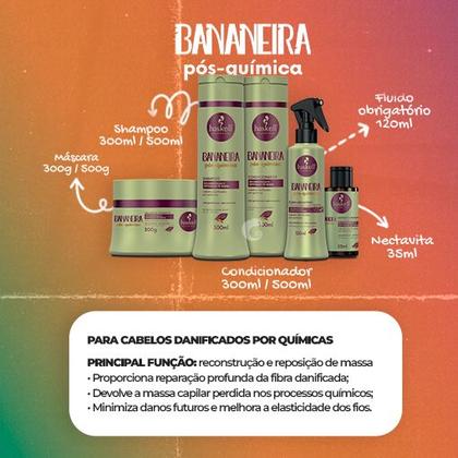 Imagem de Kit Haskell Bananeira Shampoo Cond Máscara 300ml