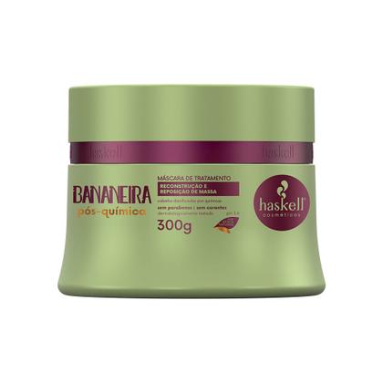 Imagem de Kit Haskell Bananeira Shampoo Condicionador e Máscara 300ml/g Reconstrução e Reposição de Massa