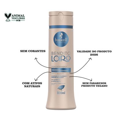 Imagem de Kit Haskell Bendito Loiro Completo 300ml Mimo