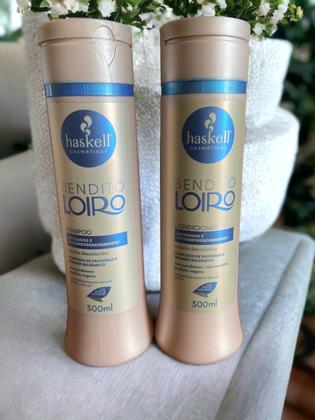 Imagem de Kit Haskell Bendito Loiro Shampoo 300ML  + 1 Condicionador 300ML