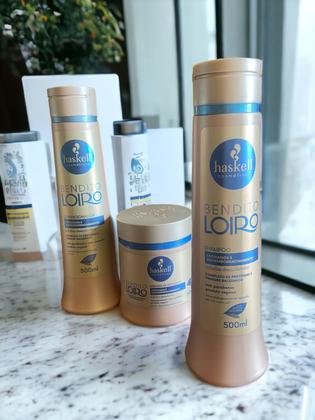 Imagem de Kit Haskell Bendito Loiro Shampoo 500ML 1 Condicionador 500ML 1 Mascara 500ML