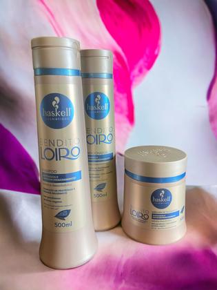 Imagem de Kit Haskell Bendito Loiro Shampoo 500ML 1 Condicionador 500ML 1 Mascara 500ML