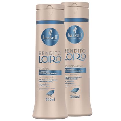 Imagem de Kit Haskell Bendito Loiro Shampoo Condicionador 300ml