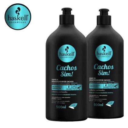 Imagem de Kit Haskell Cachos Sim - 02 Leave In Memorizador Cachos 500ml