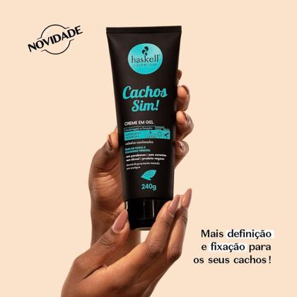 Imagem de Kit Haskell Cachos Sim Completo 4 Itens 300ml/g